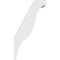 Ekena Millwork 5 1/2-in. W x 14-in. D x 26-in. H Funston Architectural Grade PVC Knee Brace BRCP055X14X26FST - alternate 3